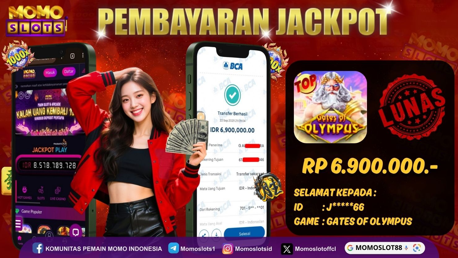 MOMOSLOTS JACKPOT SLOT GATES OF OLYMPUS